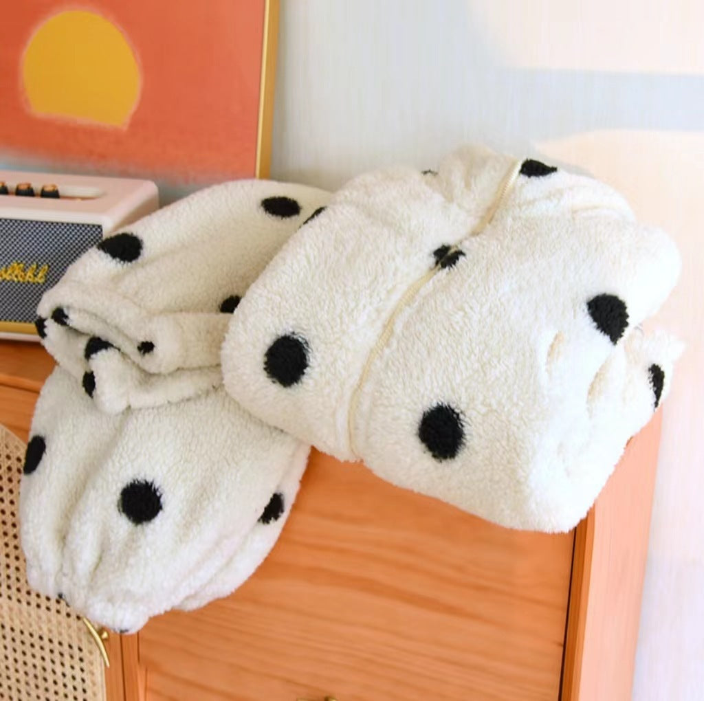 Women's Fleece-lined Thick Casual Loose Suit For Outdoor Wear