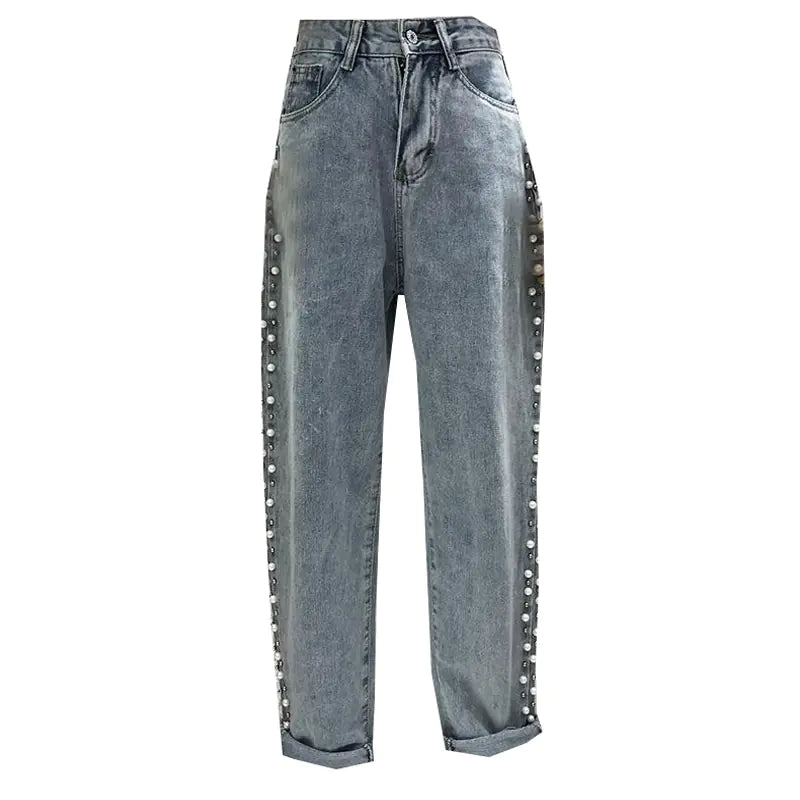 Chic High-Waist Wide-Leg Women's Jeans