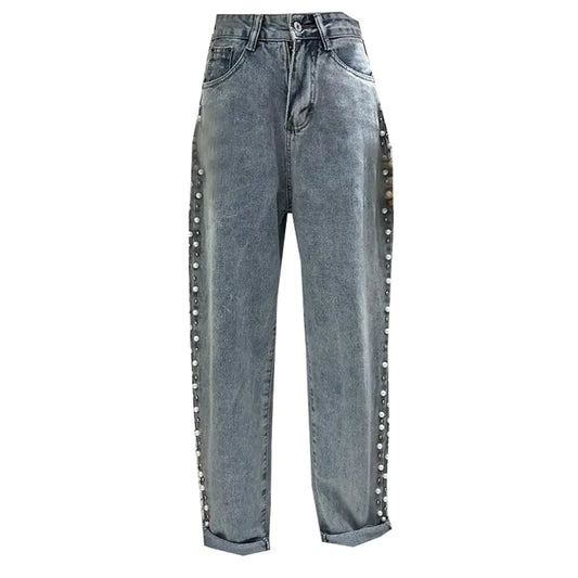Chic High-Waist Wide-Leg Women's Jeans