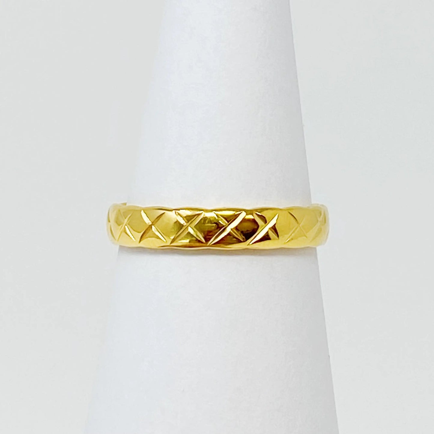 Gold Quilted Ring