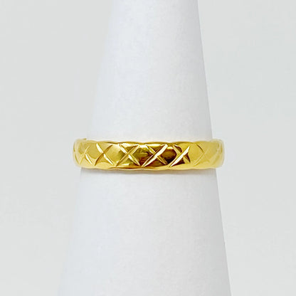 Gold Quilted Ring