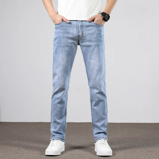 Slim Straight Stretch Jeans for Men