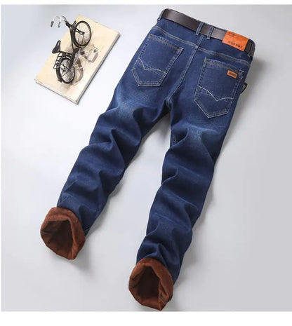 Thickened Velvet Casual Jeans for Men