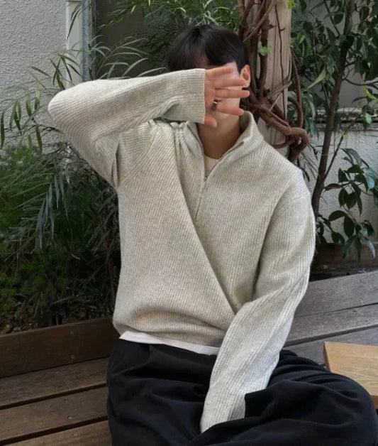 American Style Zipper Knit